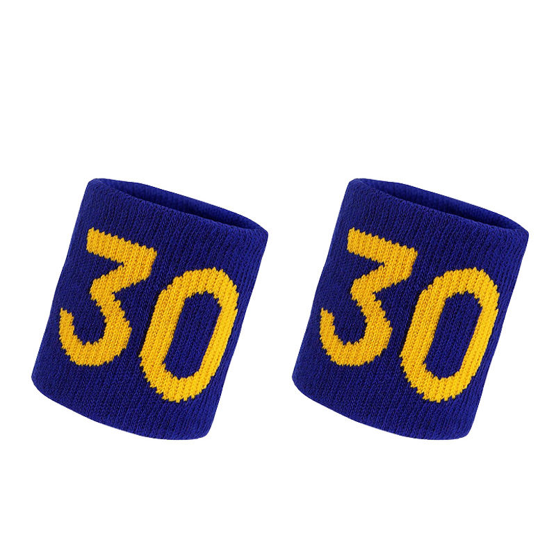 Thumbnail: 1 Pair Basketball Fitness Wristband Sport Sweatband Number 24 Sweat Wrist Suppor