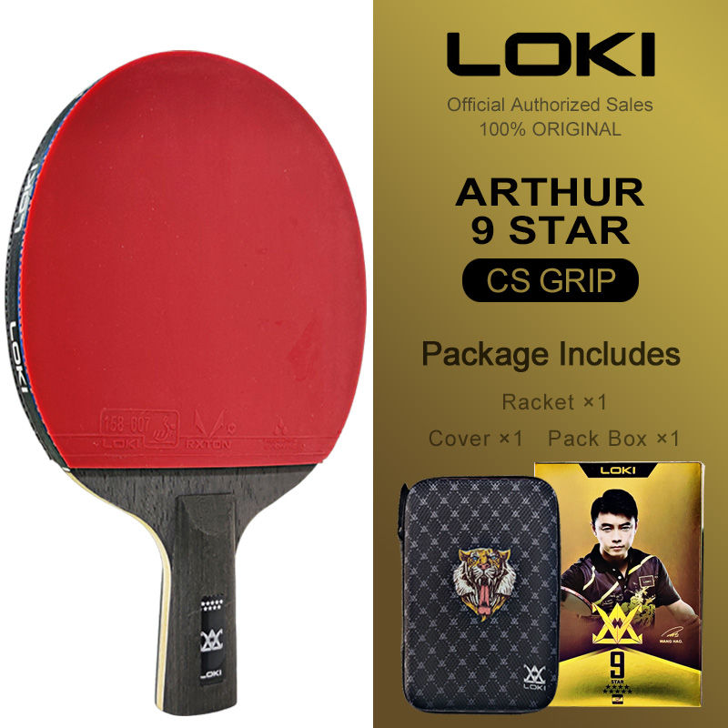 Miniaturbild: LOKI ARTHUR 9 Star Table Tennis Racket Carbon Offensive Lightweight Ping Pong Ra