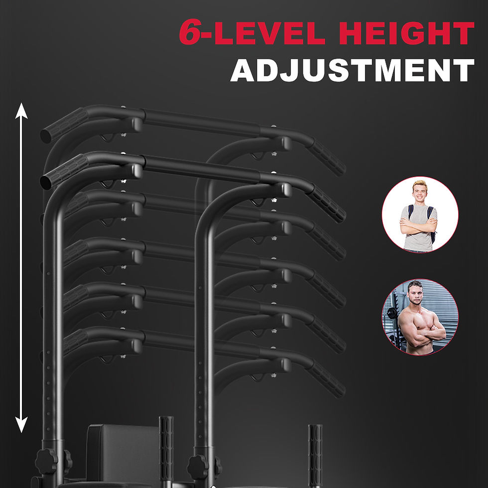 Thumbnail: Power Tower Dip Station Pull Up Bar Adjustable Multi-Function Power Tower Abdomi