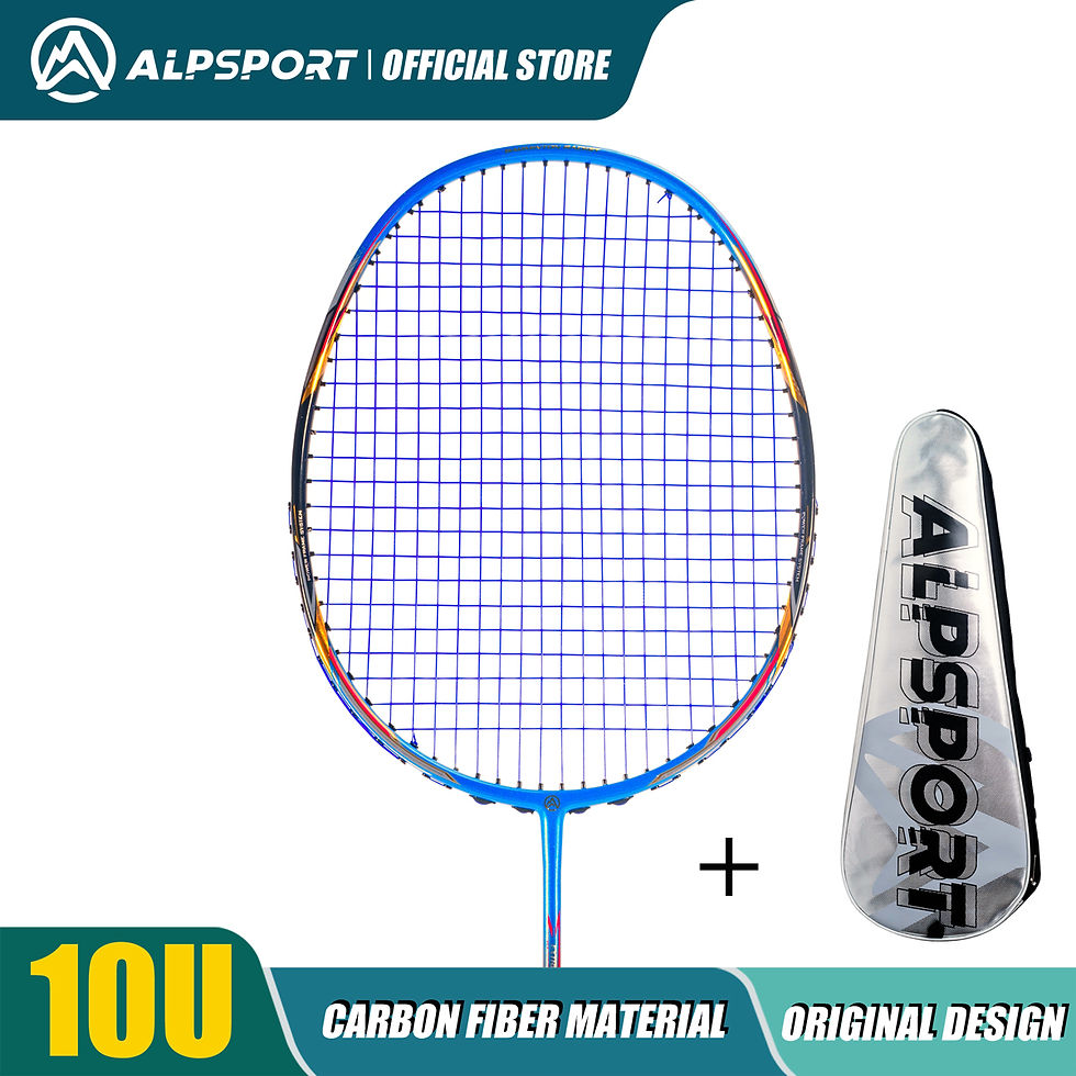 Miniaturbild: ALPSPORT AIR 10U  Ultralight 52g T800 Badminton Racket Fast Rebound  Lmported MA