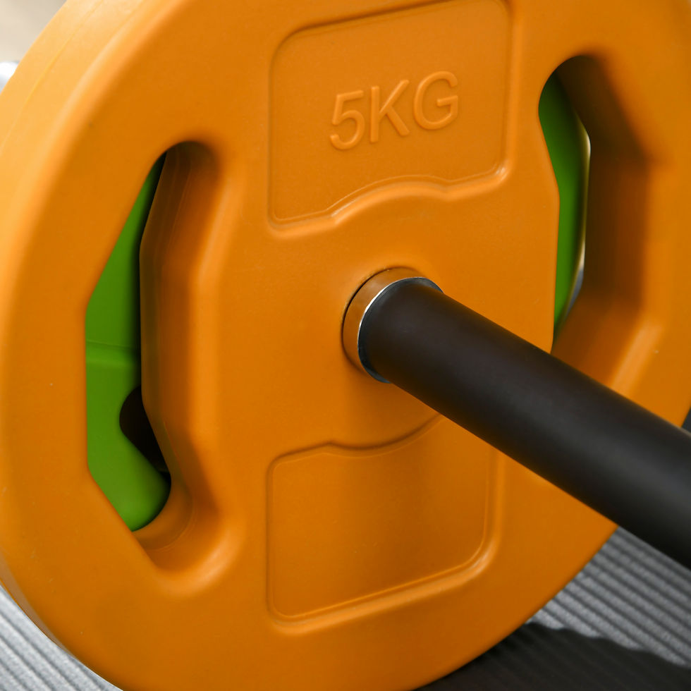 Miniaturbild: HOMCOM 20kg Barbell Weights Set, Adjustable Weights with Non-slip Handle, for Wo