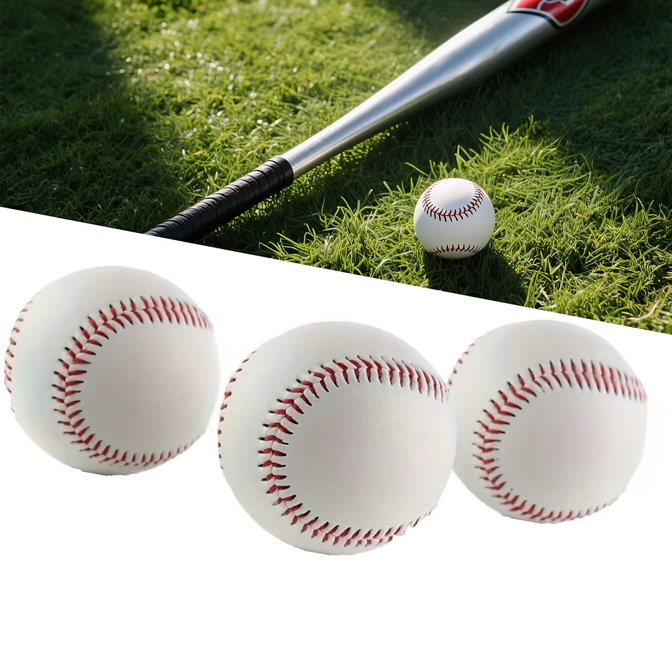Thumbnail: Baseball No. 9Softball Hardball Training Handmade Balls Fitness Products White S
