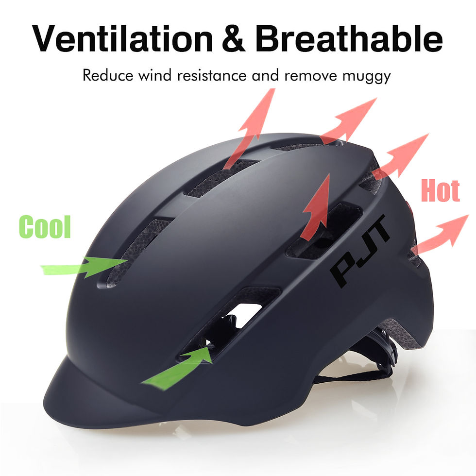 Miniaturbild: PJT New Cycling Helmet In-Mold Mountain Road USB Rechargeable Tail light Bicycle