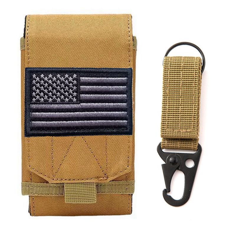 Thumbnail: Double Molle Laser Cell Phone Pouch Tactical Belt EDC Pouch Holder Waist Accesso