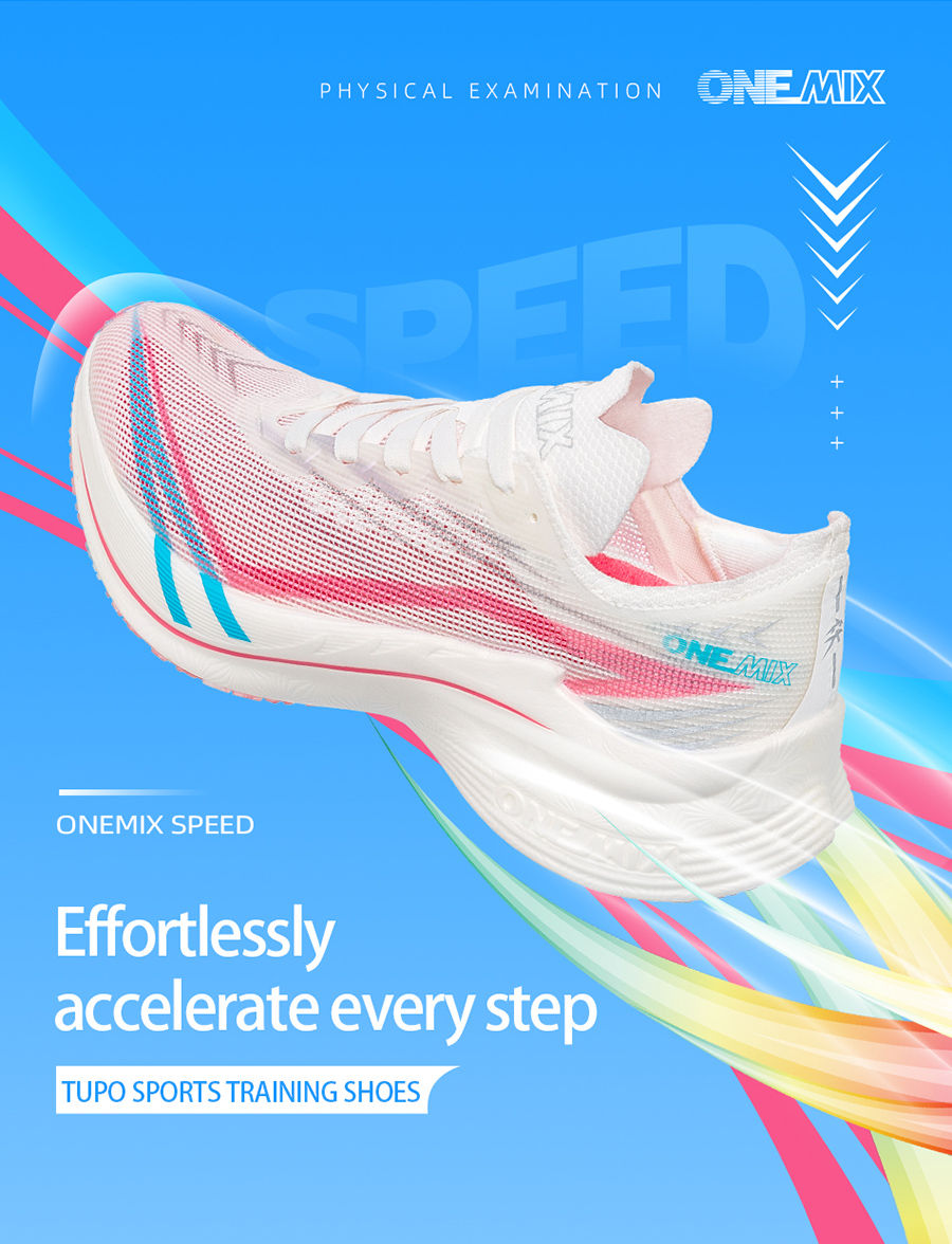 Miniaturbild: ONEMIX 2026 Tupo New Carbon Plate Marathon Running Shoe Pro Tests Stable Support