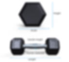 Thumbnail: 5kg 10kg 15kg 16kg  Multi weight Black Rubber Hex Dumbbells  kettlebell  fitness
