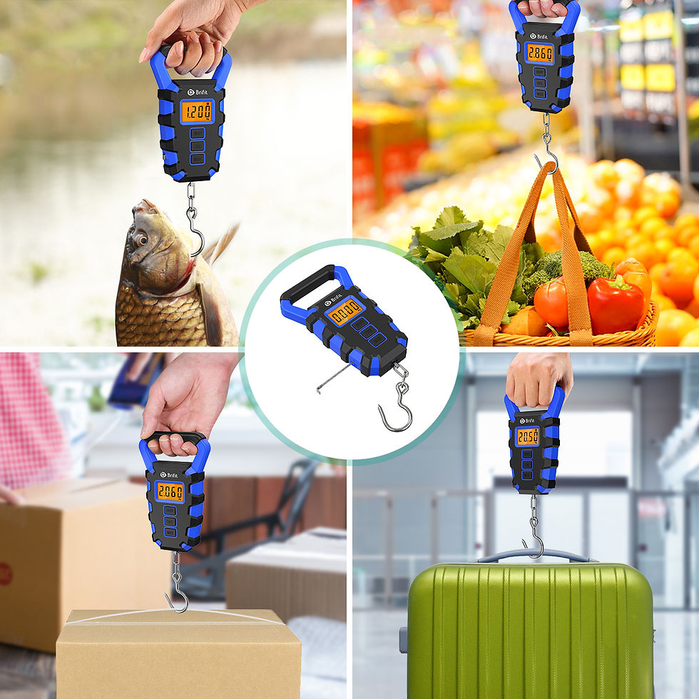 Miniaturbild: 50Kg Hanging Scale with Ruler Digital Portable Fish Hook Electronic Weighting Lu