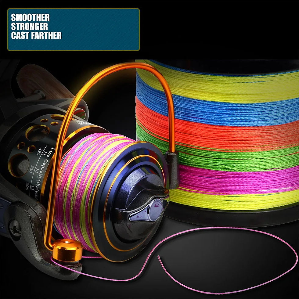 Thumbnail: BAKAWA  4 Strands Braided Fishing Lines Multifilament Pesca 100M 300M 500M 1000M