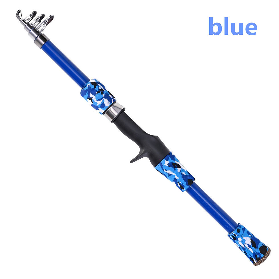 Thumbnail: Portable telescopic camouflage children's fishing rod with rotating adjustment t