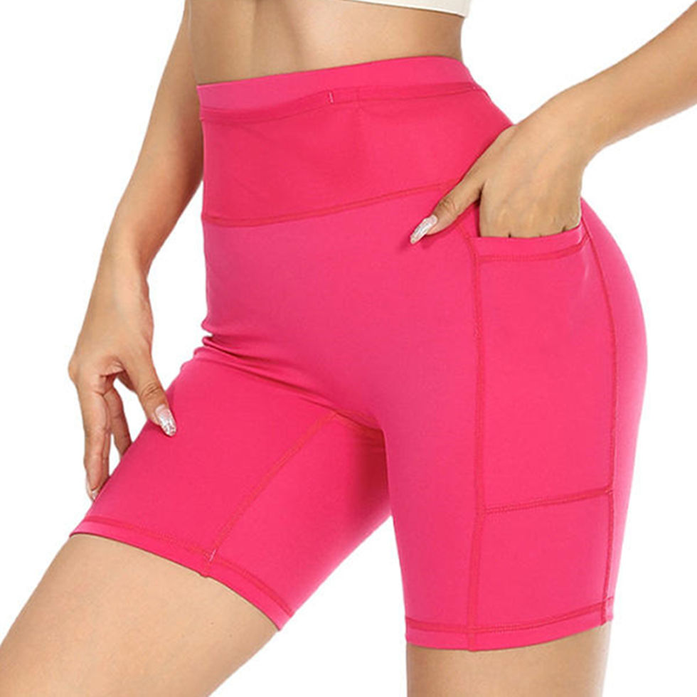 Thumbnail: Mens Womens Mul-Pockets Compression Marathon Running Shorts Exercise Training Jo