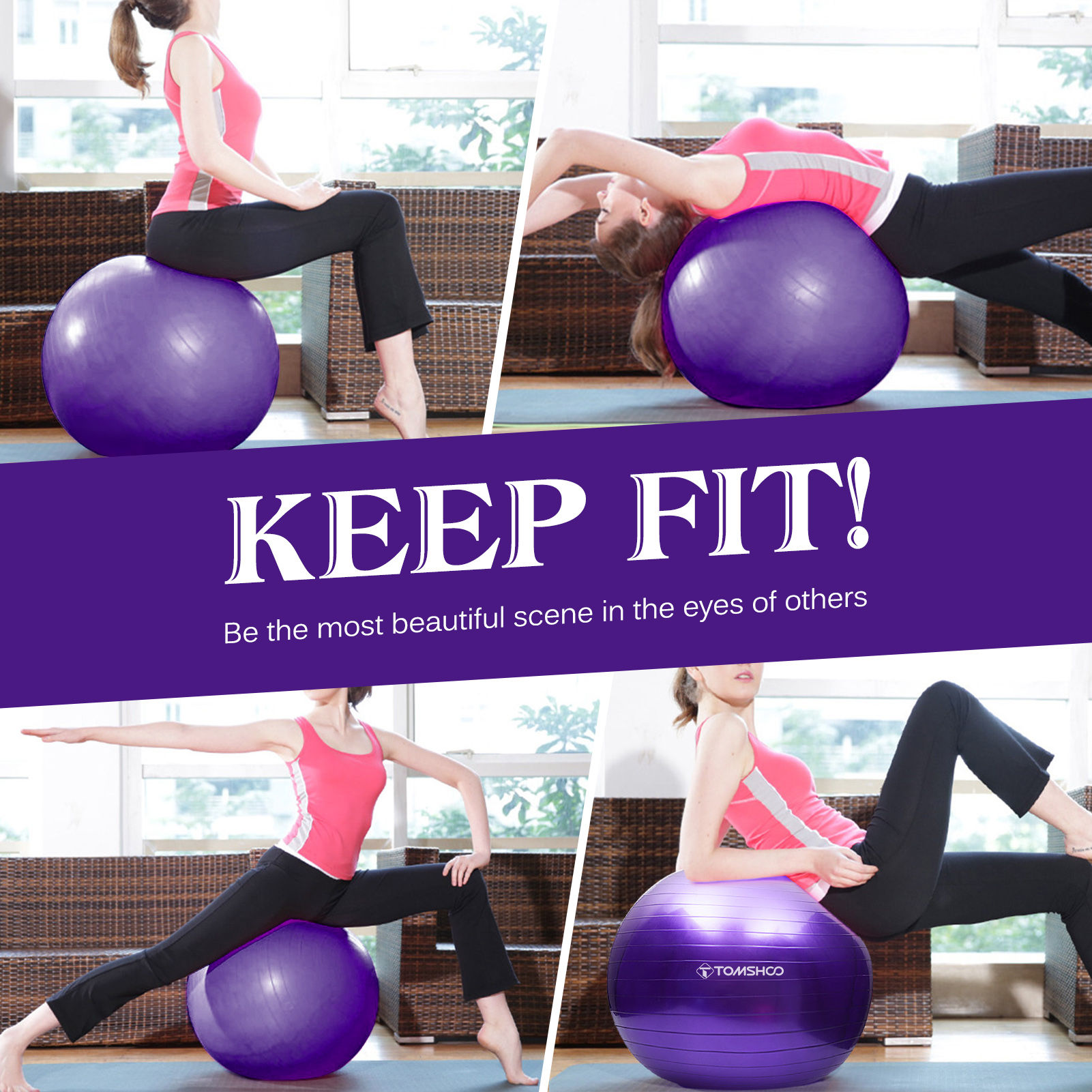 Fitness Yoga Ball Yoga Balance Ball Yoga Ball Explosion Proof Fitness Balance Ba