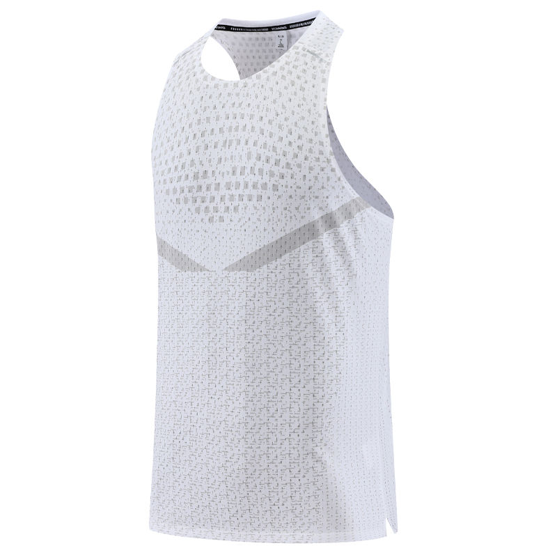 Thumbnail: Men Gym Vest Quick-Drying Mesh Breathable Summer Cool Beach Travel Undershirt Ba
