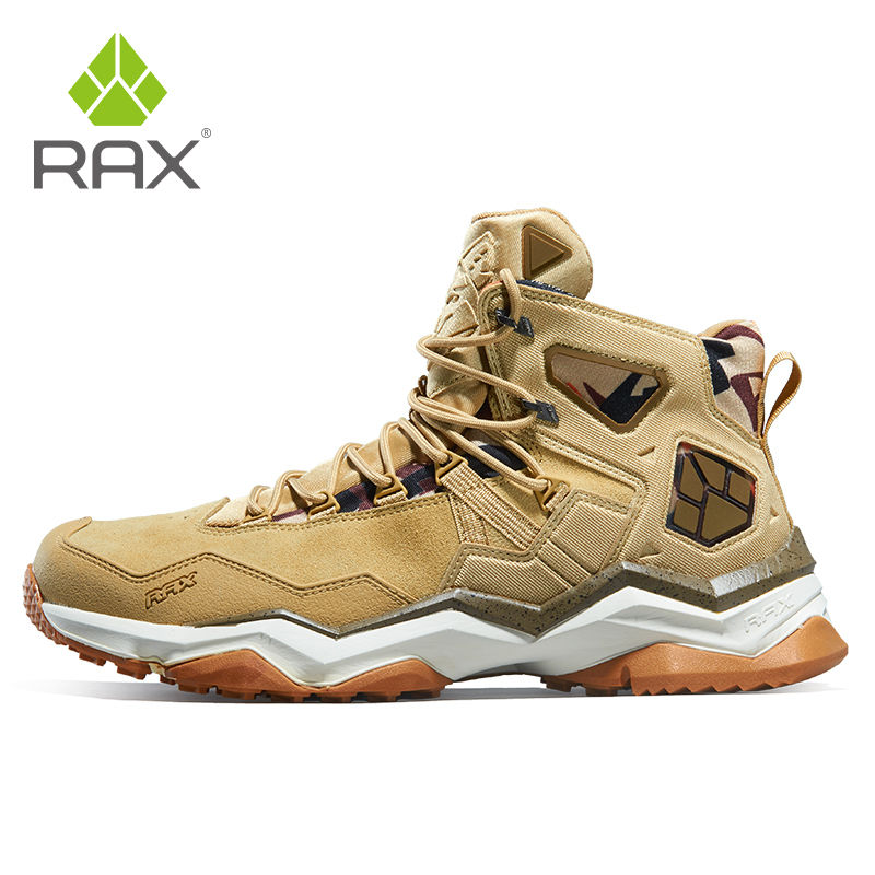 Thumbnail: RAX Men Hiking Shoes Mid-top Waterproof Outdoor Sneaker Men Leather Trekking Boo