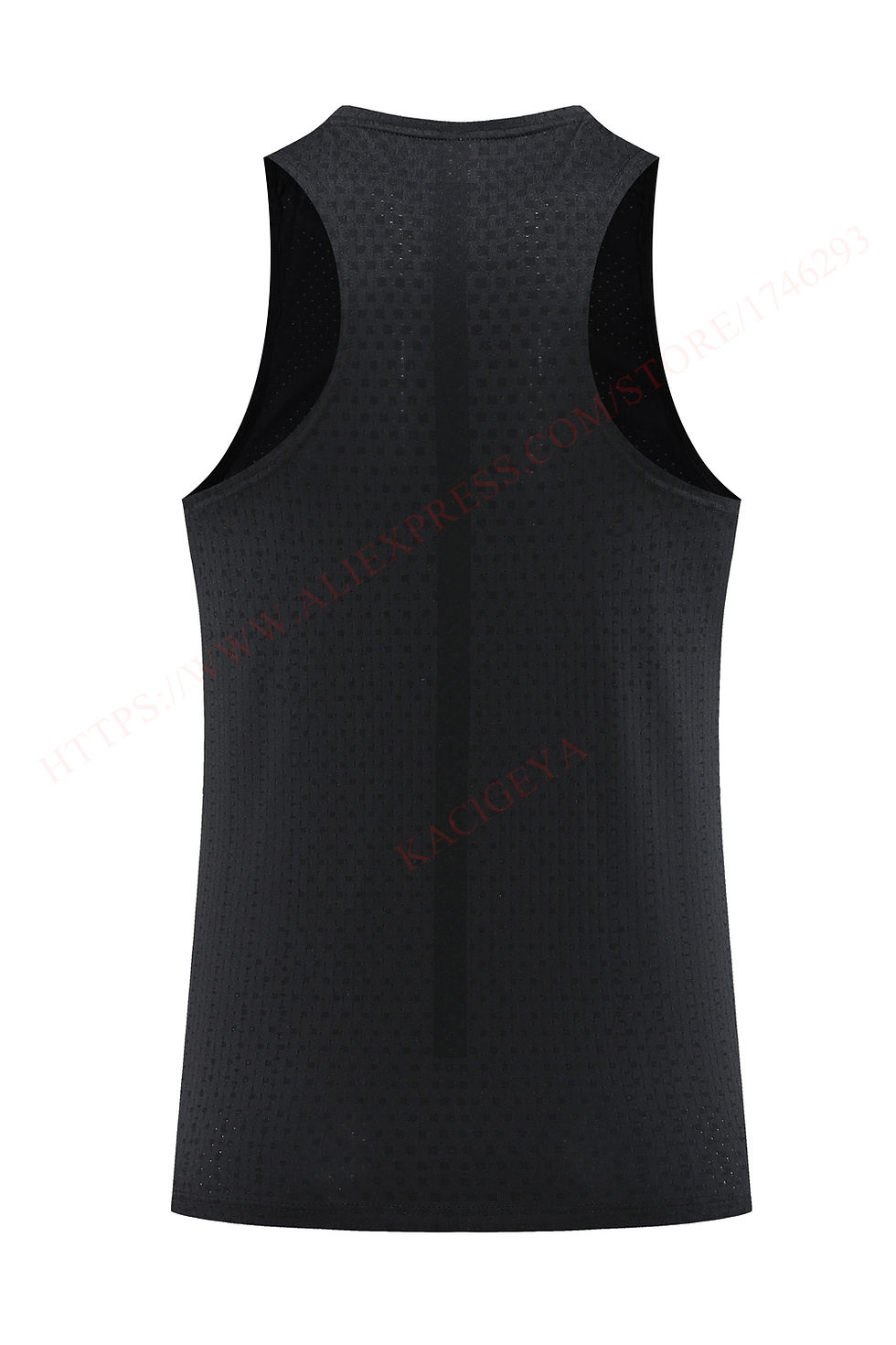 Thumbnail: Men Gym Vest Quick-Drying Mesh Breathable Summer Cool Beach Travel Undershirt Ba