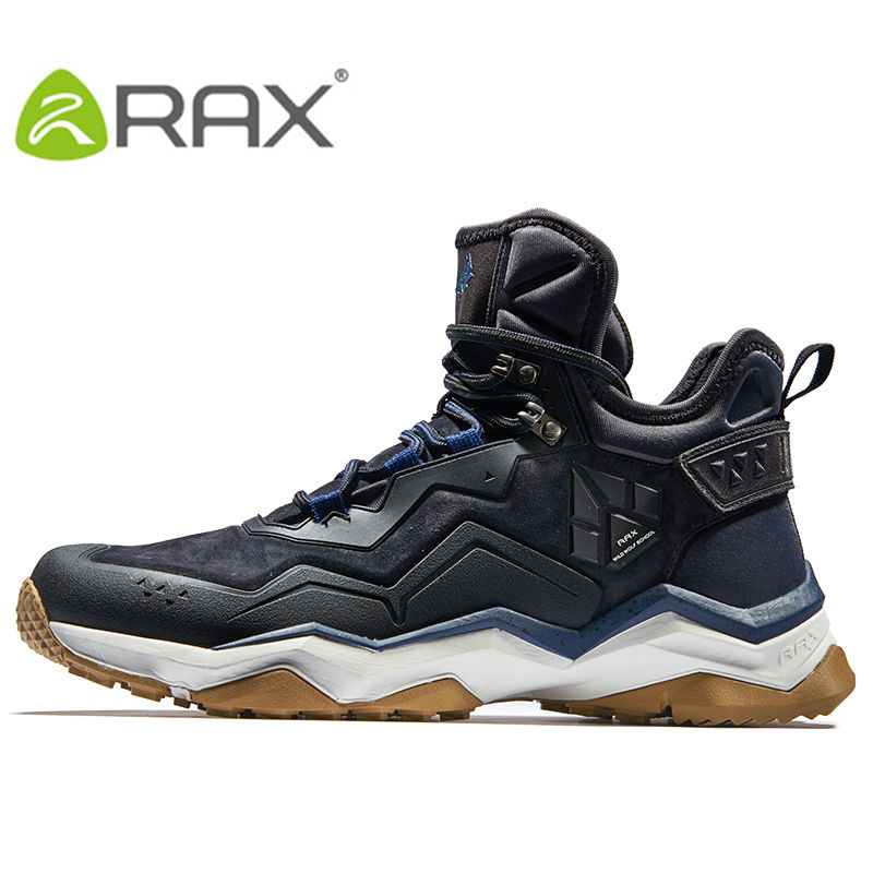 Thumbnail: RAX Men Hiking Shoes Mid-top Waterproof Outdoor Sneaker Men Leather Trekking Boo