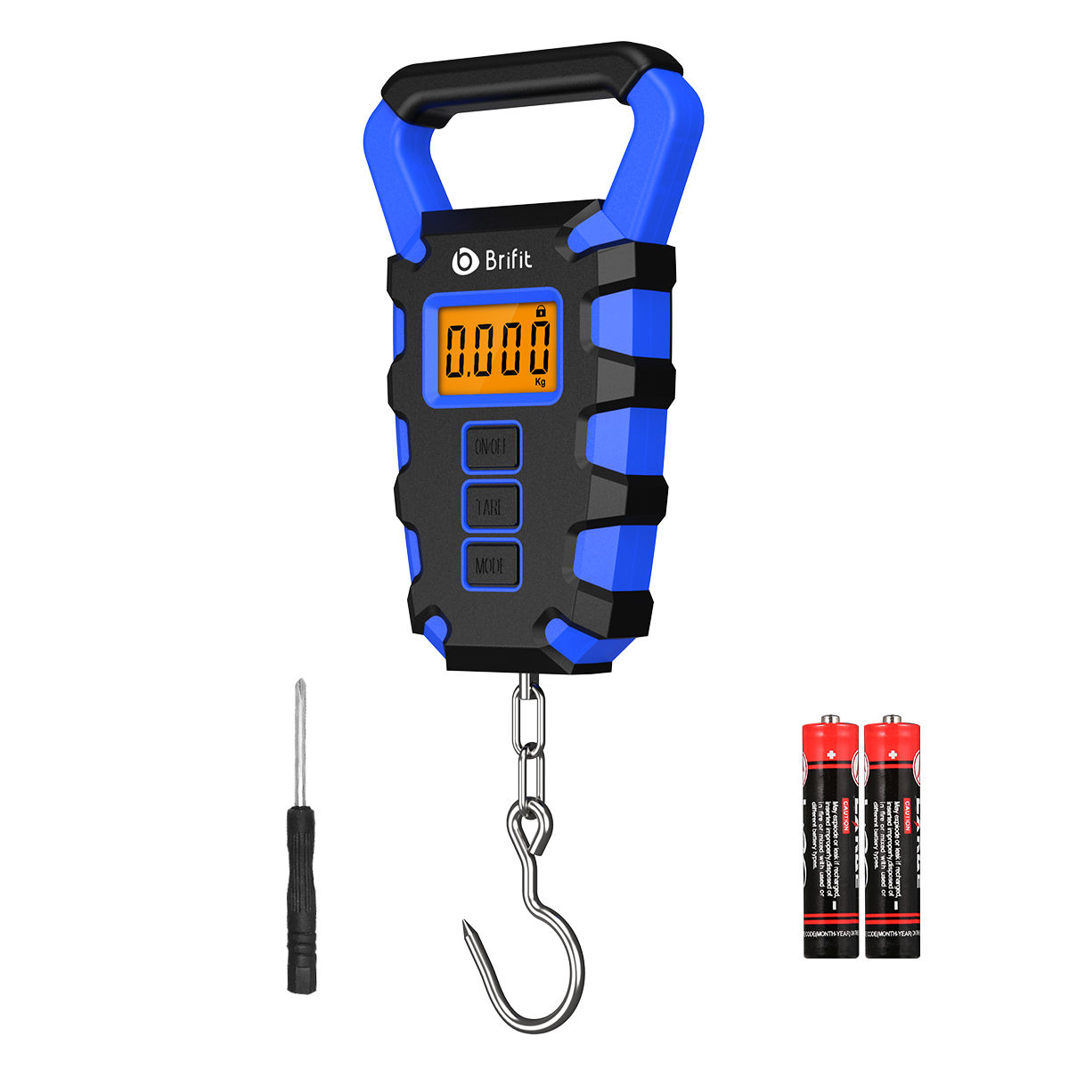 50Kg Hanging Scale with Ruler Digital Portable Fish Hook Electronic Weighting Lu