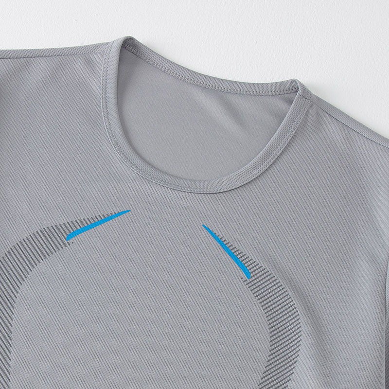 Thumbnail: 2 Pcs Men's Mesh Breathable Quick-drying Sports Suit Loose Plus Size Running Fit