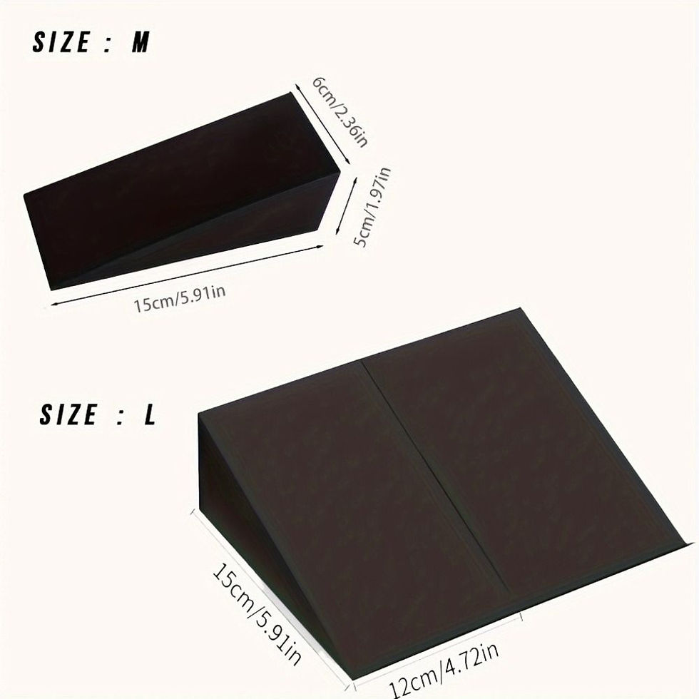 Thumbnail: 1 Pair Incline Design Yoga Squat Wedge Adjustable Leg Recovery Triangle Yoga Blo