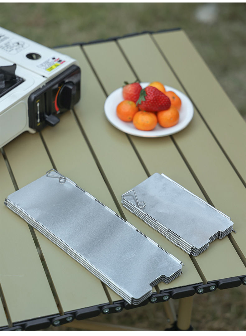 Miniaturbild: 8/9/10 Plates Gas Stove Wind Shield Outdoor Camping Picnic Cooking Burner Windpr