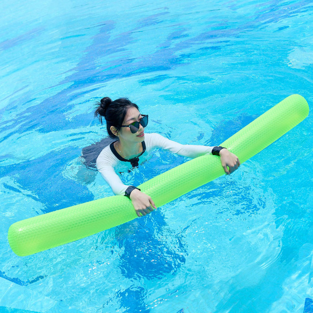 63inch PVC Pool Inflatable Sticks Blow Up Pool Noodles for Water Games (Green)
