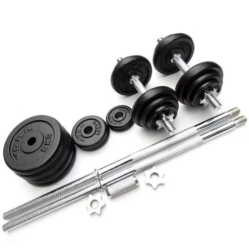 Thumbnail: 10kg 15kg 20kg 30kg Gym Home Weightlifting Dumbbells with Box Painted Black Pain