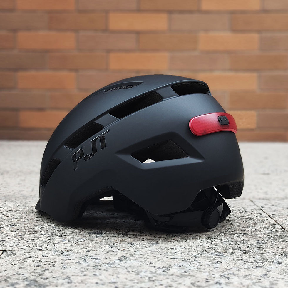 Thumbnail: PJT New Cycling Helmet In-Mold Mountain Road USB Rechargeable Tail light Bicycle