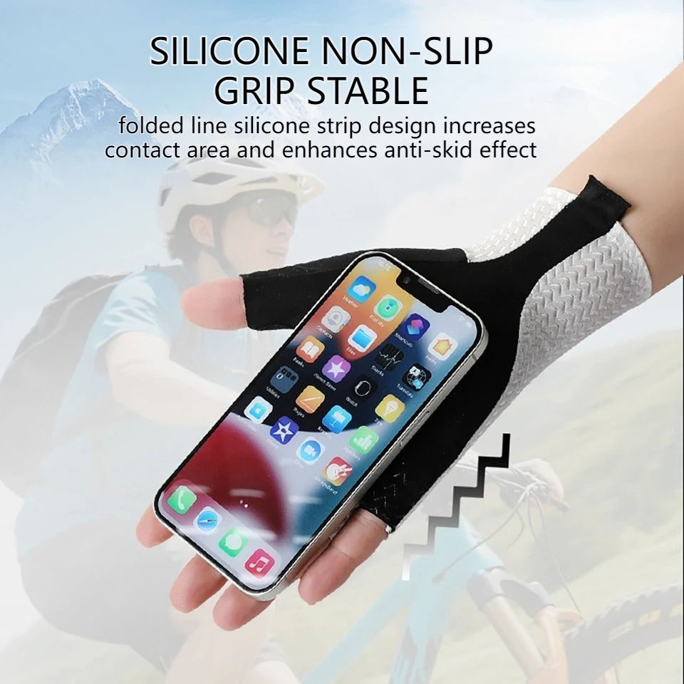 Miniaturbild: Summer Breathable Half Finger Cycling Gloves Ultralight Road Bike Gloves Anti-Sl