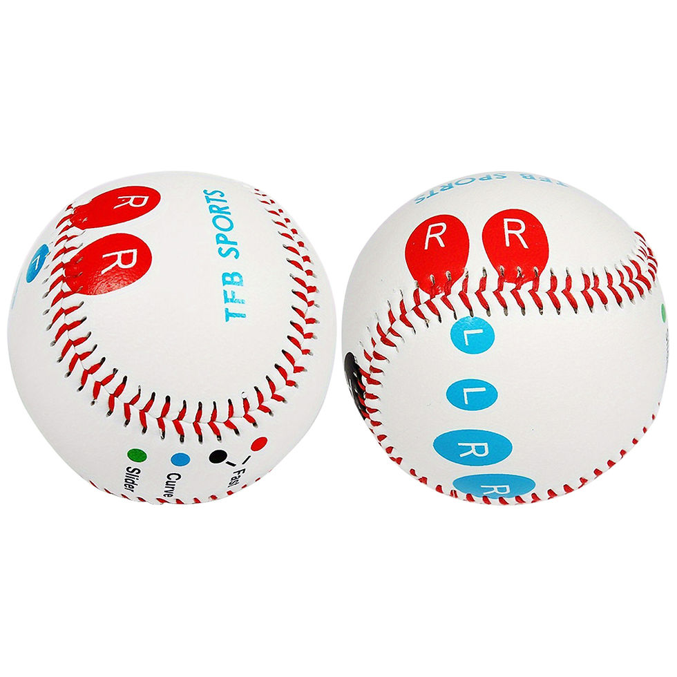 Thumbnail: 9 Inch Competition Training Baseball with Finger Placement Markers Outdoor Pract