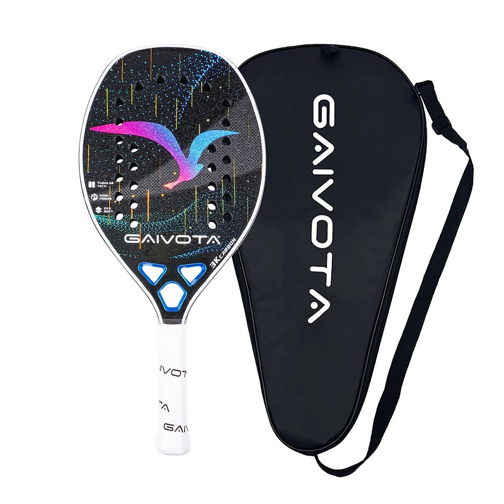 Thumbnail: GAIVOTA 2025 carbon fiber beach tennis racket 3K+backpack