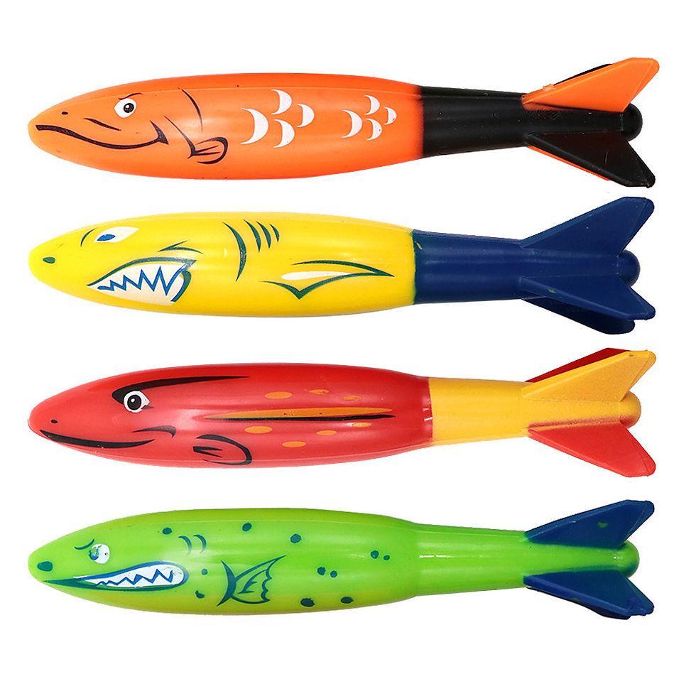 Thumbnail: Children's Pool Diving Toy Submersible Torpedo Treasure Hunt Water Toy Swimming 
