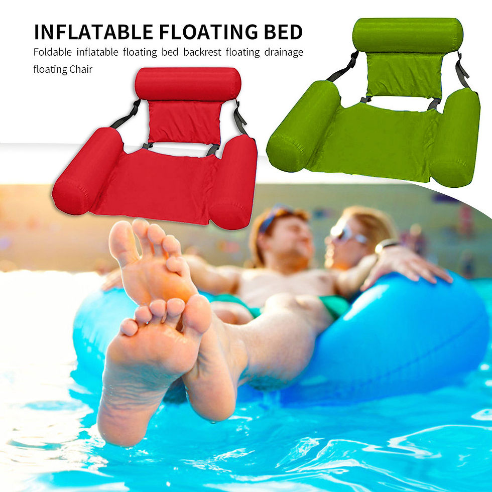Thumbnail: Inflatable Mattresses Water Swimming Hammock Lounge Chairs Pool Sports Toys Floa