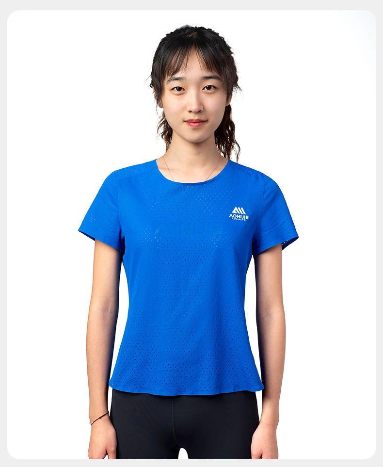 Thumbnail: AONIJIE  Women Quick Drying Sports T-shirt Sports Outdoor Breathable Running