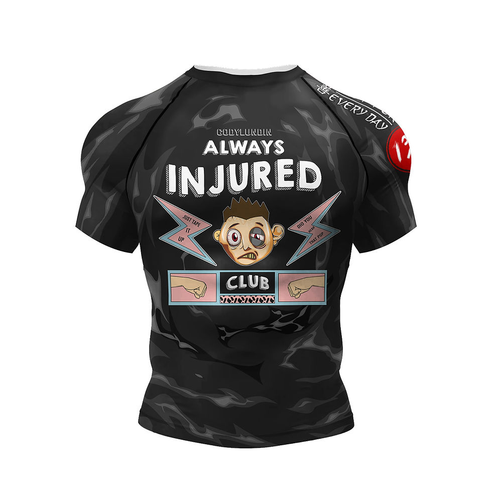 Miniaturbild: Personal Popular Design Sublimation Short Sleeve Black No Gi BJJ Jiu Jitsu Rashg