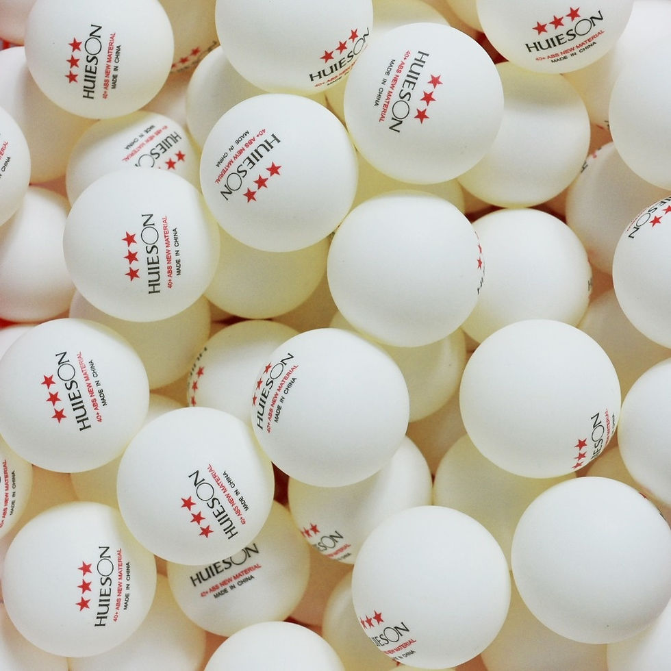 Thumbnail: 10 PCS Huieson New ABS Plastic Table Tennis Balls 3 Star 2.8g 40+mm Ping Pong Ba