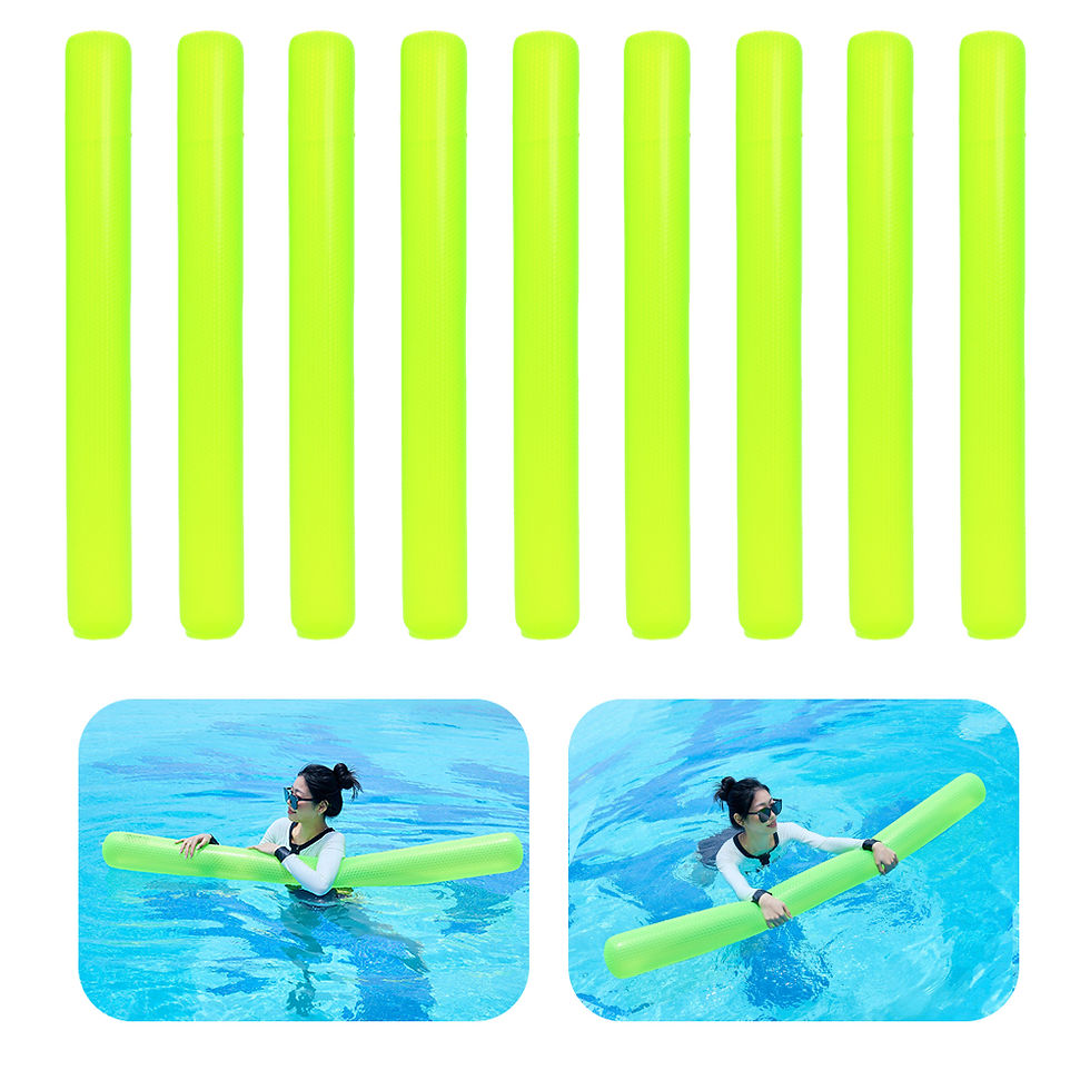Thumbnail: 63inch PVC Pool Inflatable Sticks Blow Up Pool Noodles for Water Games (Green)