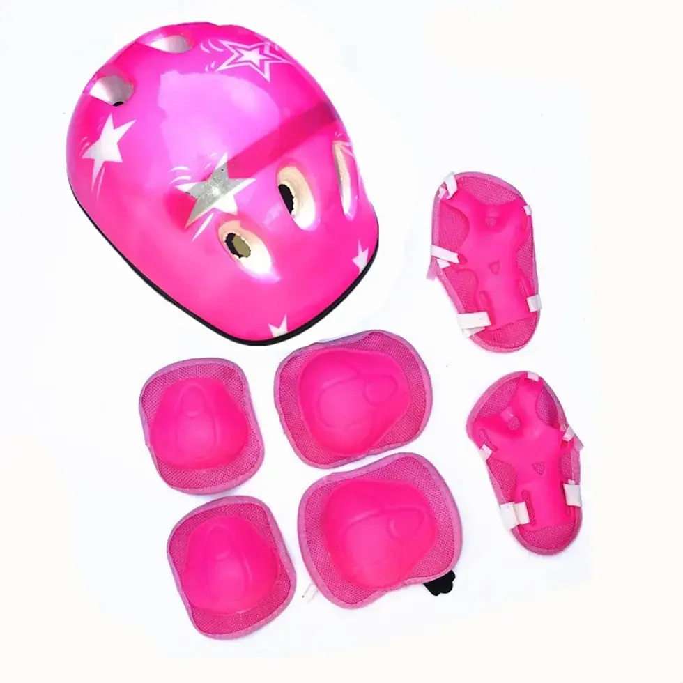 Thumbnail: Kids Bike Helmet Knee Elbow Wrist Pads,Toddler Helmet With Protective Gear Set,f