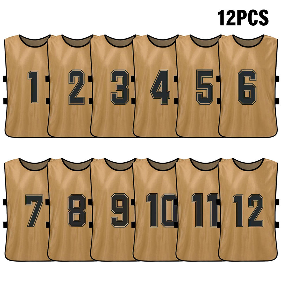 Thumbnail: 6PCS/2PCS Adults Soccer Pinnies Quick Drying Football Team Jerseys Youth Sports 