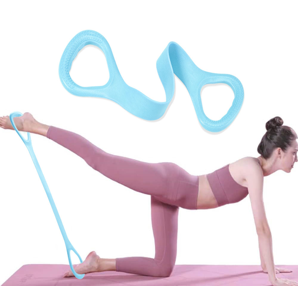8 Fitness Training Resistance Band Arm Back Shoulder Exercise Elastic Band Yoga