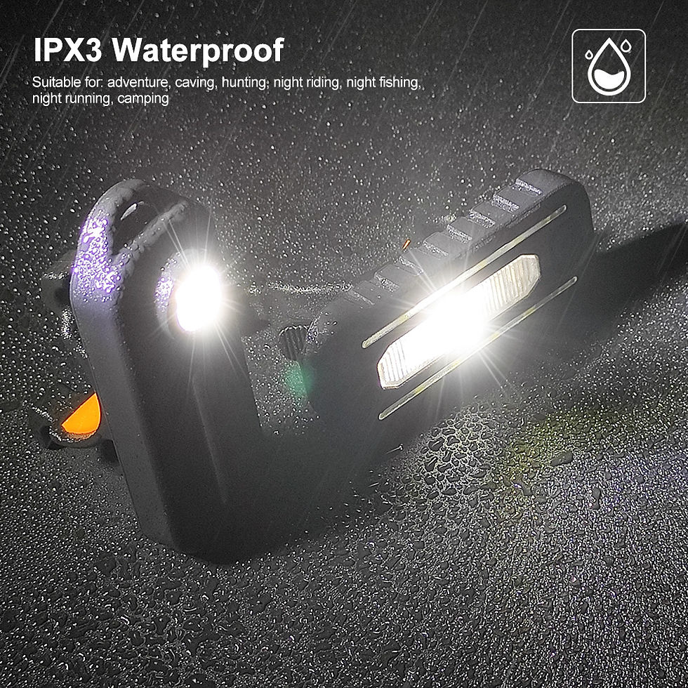 Thumbnail: LED Red and Blue Shoulder Police Light with Clip USB Rechargeable Flashlights Wa