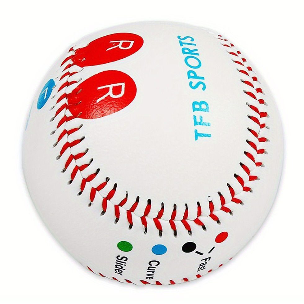 Thumbnail: 9 Inch Competition Training Baseball with Finger Placement Markers Outdoor Pract