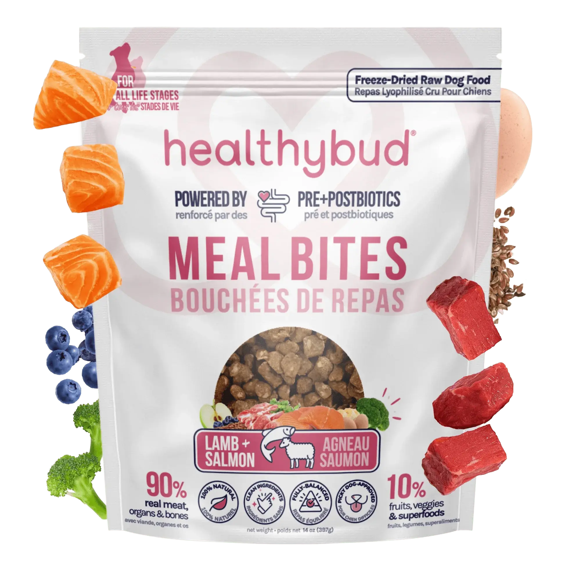 Healthybud Lamb + Salmon Meal Bites