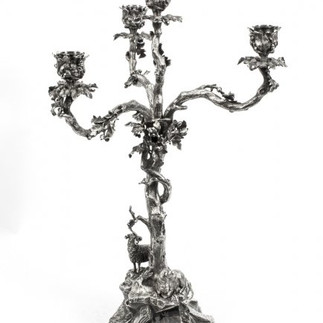 Elington Candlestick 1900 Silver
