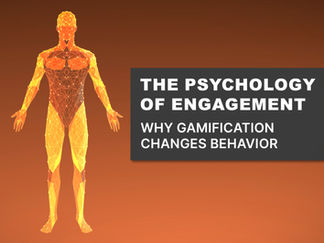 Human digital body visualization representing the psychology of engagement, illustrating how gamification activates behavioral and neurological mechanisms that influence motivation and decision-making.