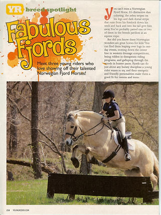 Young Rider Magazine - Fabulous Fjords