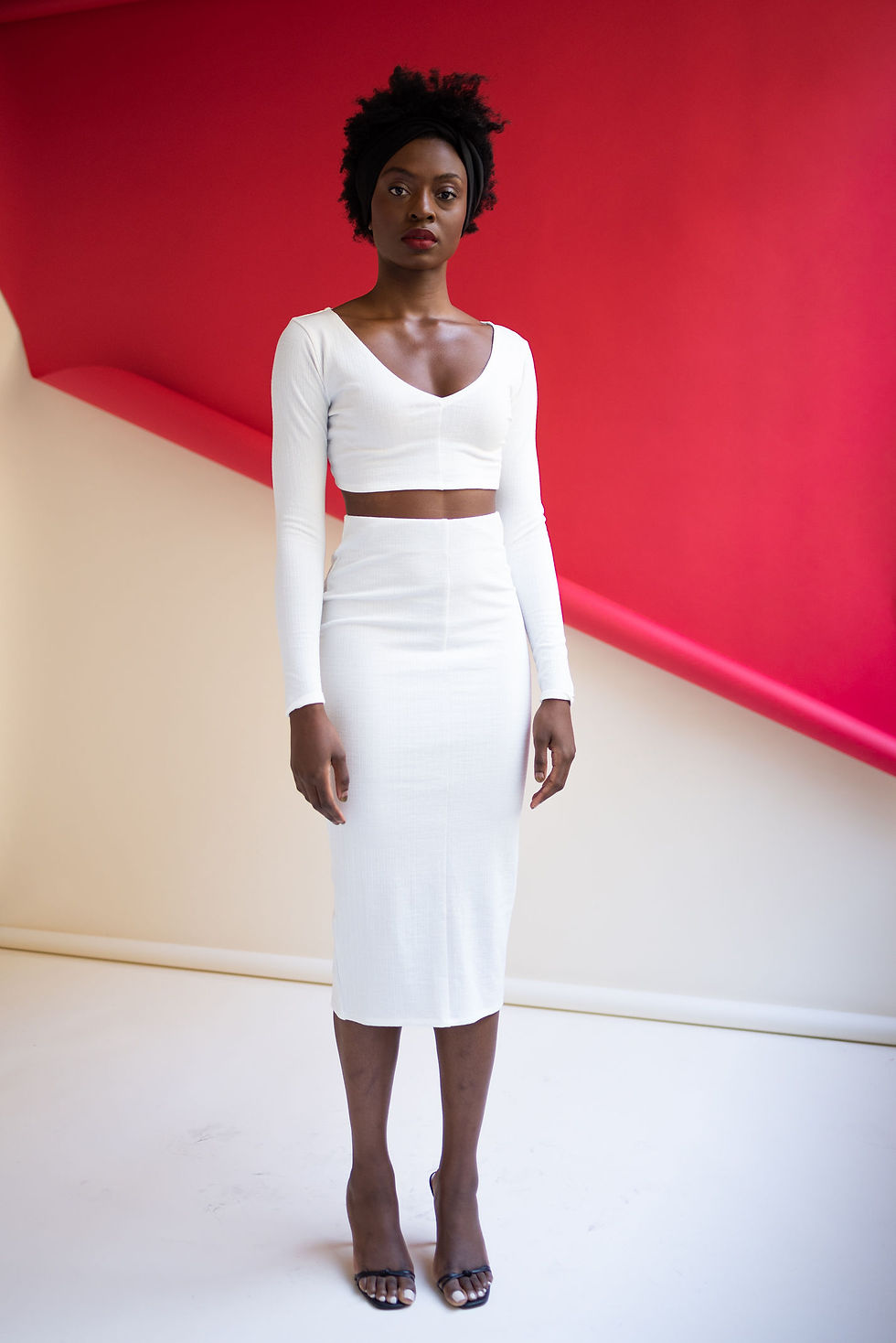 Thumbnail: ribbed skirt set