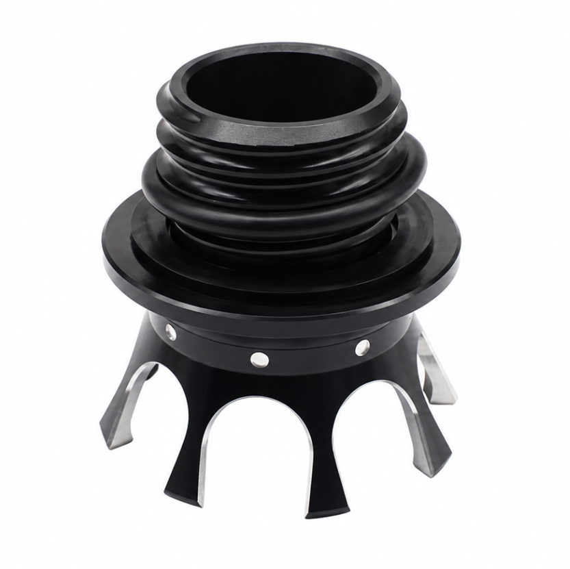 Crown Style Fuel Tank Cap - Black