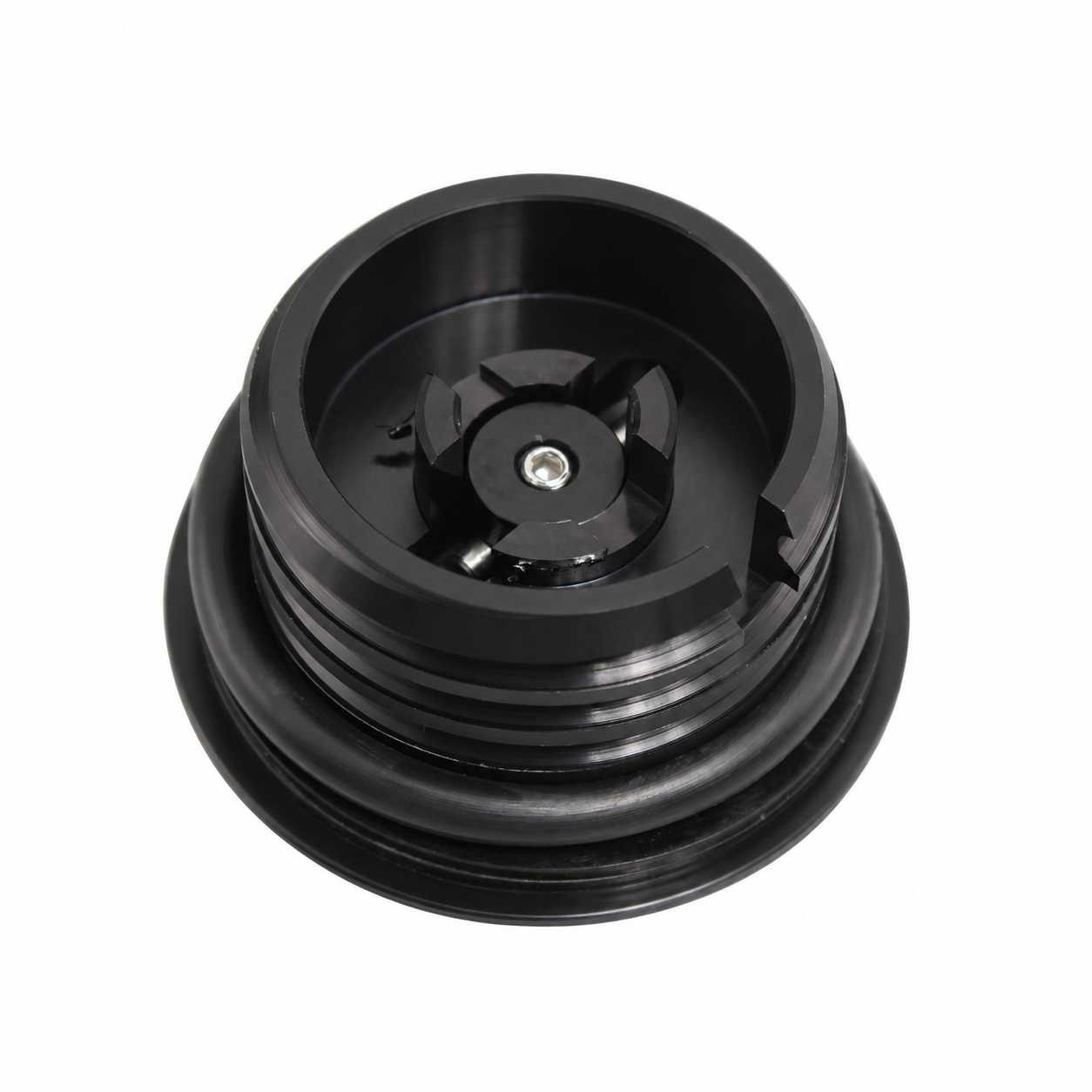 Flush Mount Fuel Tank Cap - Black