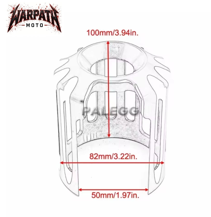 Warpath Moto CNC Billet Oil Filter Cover - Black