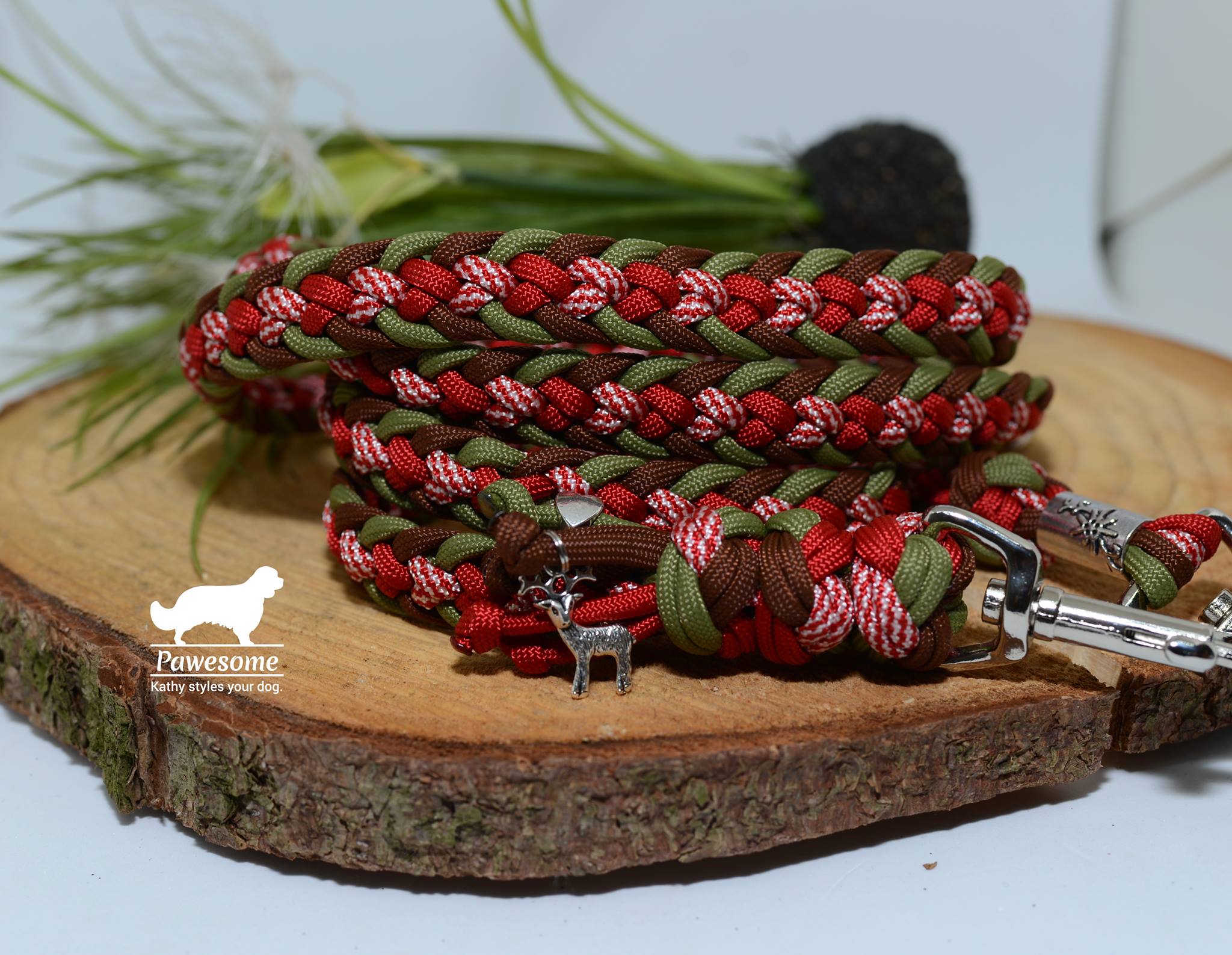 Leine "Kara" Tracht rot