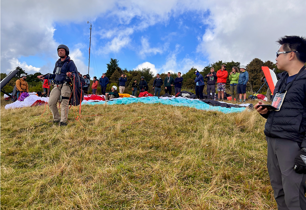 Josh demonstrating how to stay cool when launching in front of an audience